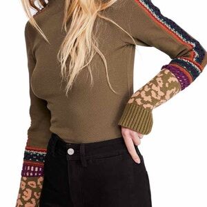 Free People Cuffed Top